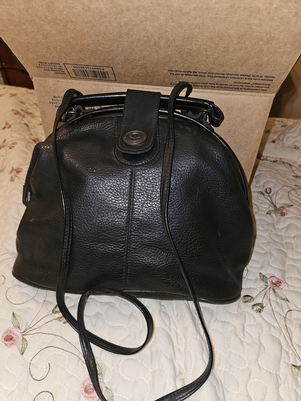 Vintage Capezio Structured Crossbody Handbag